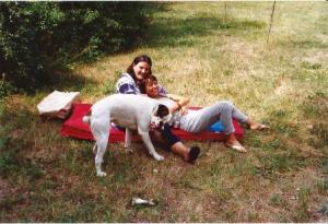 1993 Io e Carla a fare la sceme con Bistecca