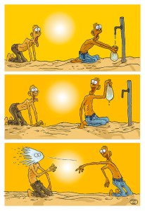 Gavettone con donazione