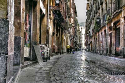 Piccole strade strette e colorate